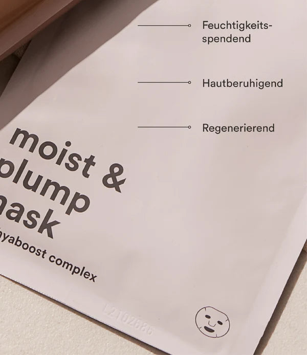 REVIDERM Moist & Plump Mask im 5er-Pack – feuchtigkeitsspendende Gesichtsmaske mit Hyaboost Complex für pralle, glatte und geschmeidige Haut.