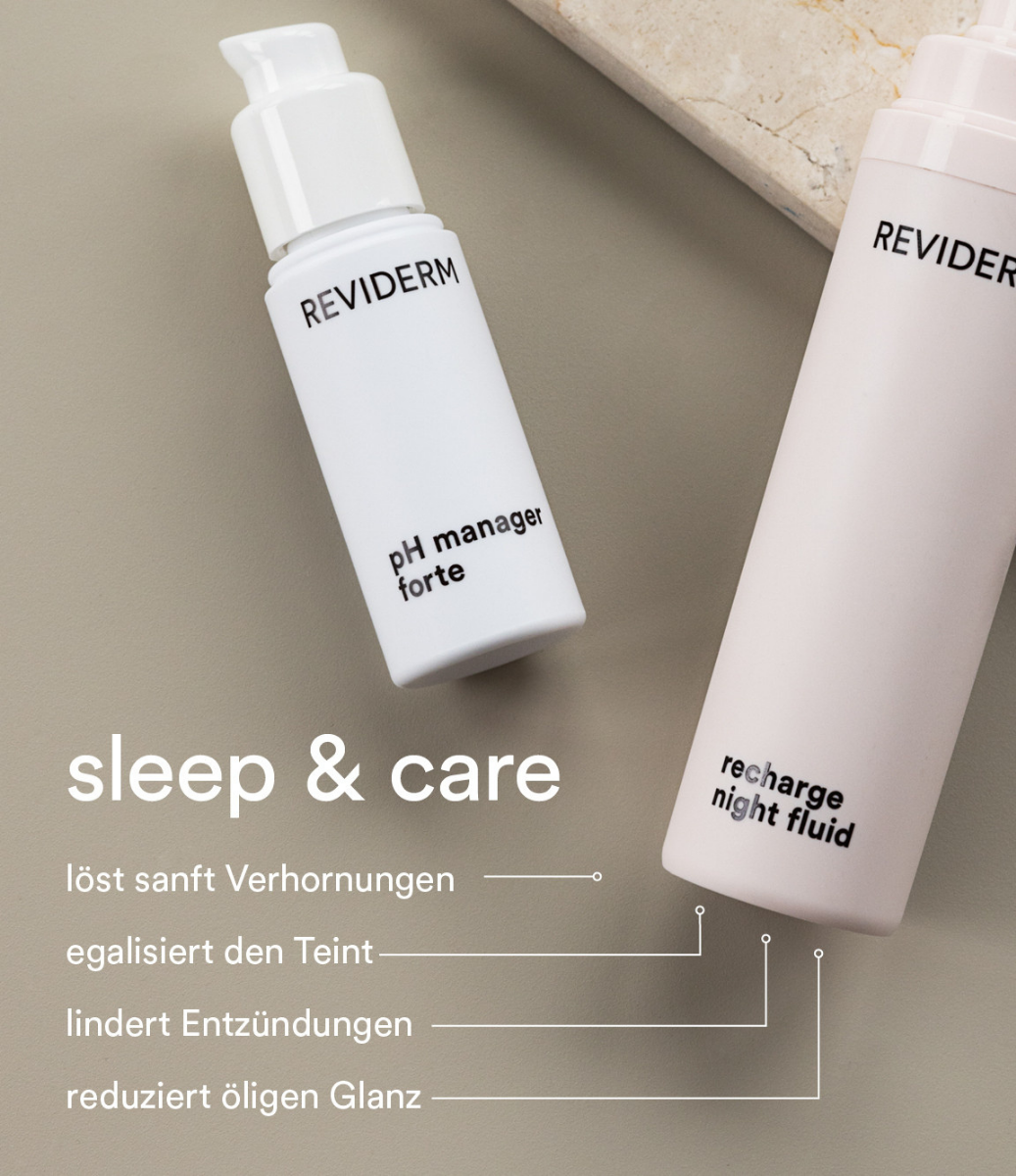 REVIDERM Recharge Night Fluid zur Regulierung von Talg und Verfeinerung der Poren über Nacht