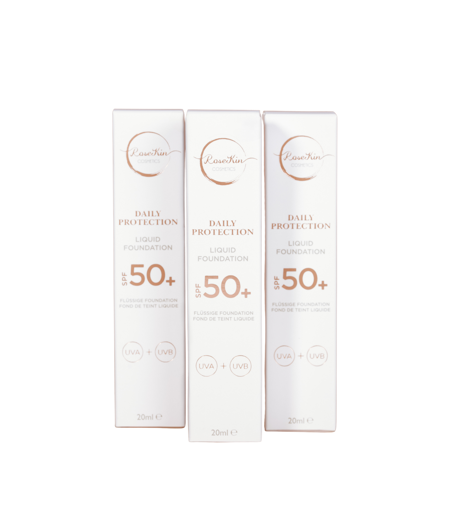 RoseKin Foundation SPF 50+ mit leichter Deckkraft und Sonnenschutz