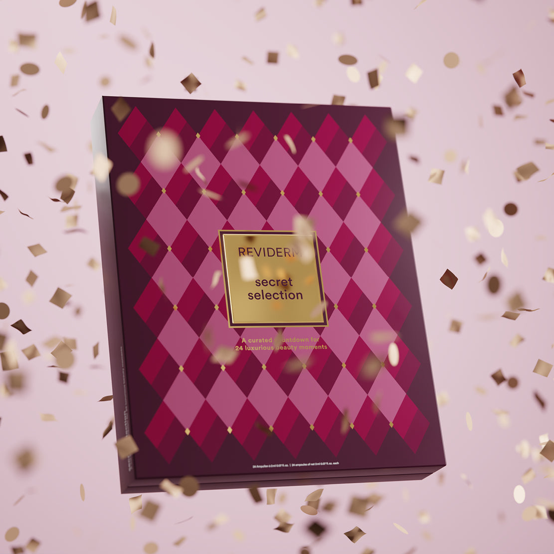 REVIDERM Adventskalender 2026 Secret Selection mit 24 luxuriösen Ampullen und Seren