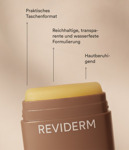 Multifunktionaler Pflegestick mit Cupuacu Butter und Vitamin E für empfindliche Hautstellen