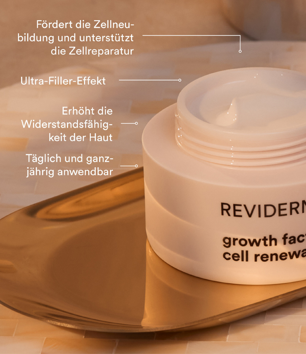 REVIDERM Growth Factor Cream für glatte, straffe und revitalisierte Haut