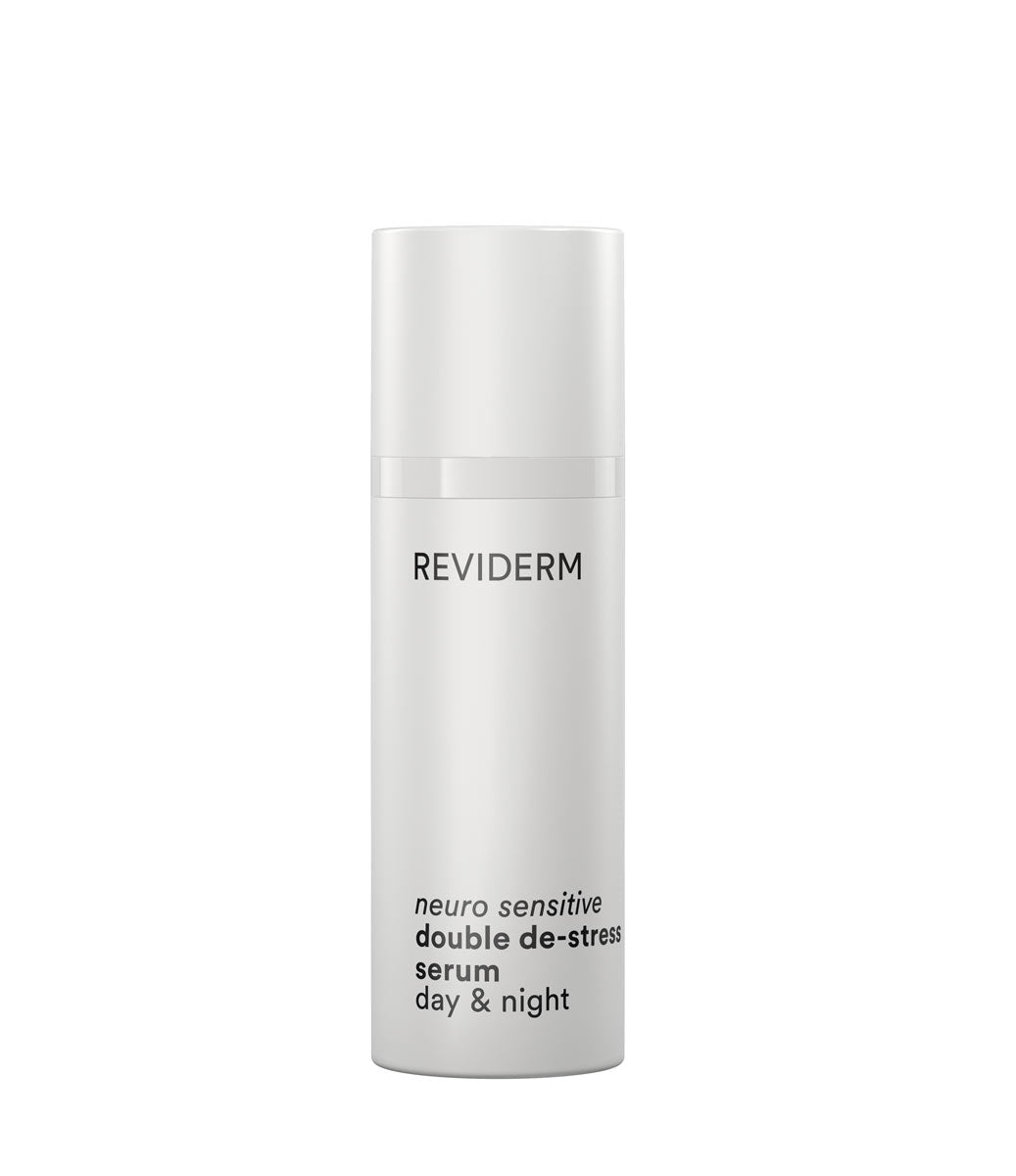 REVIDERM Neuro Sensitive Double De-Stress Serum Day Night 2 Kammer Spender Frontansicht