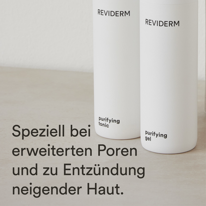 REVIDERM Purifying Gel und Tonic 200 ml porenverfeinerndes Reinigungskombi