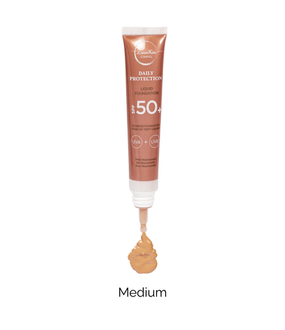 RoseKin Daily Protection Liquid Foundation SPF 50+ Medium für helle bis mittlere Hauttöne